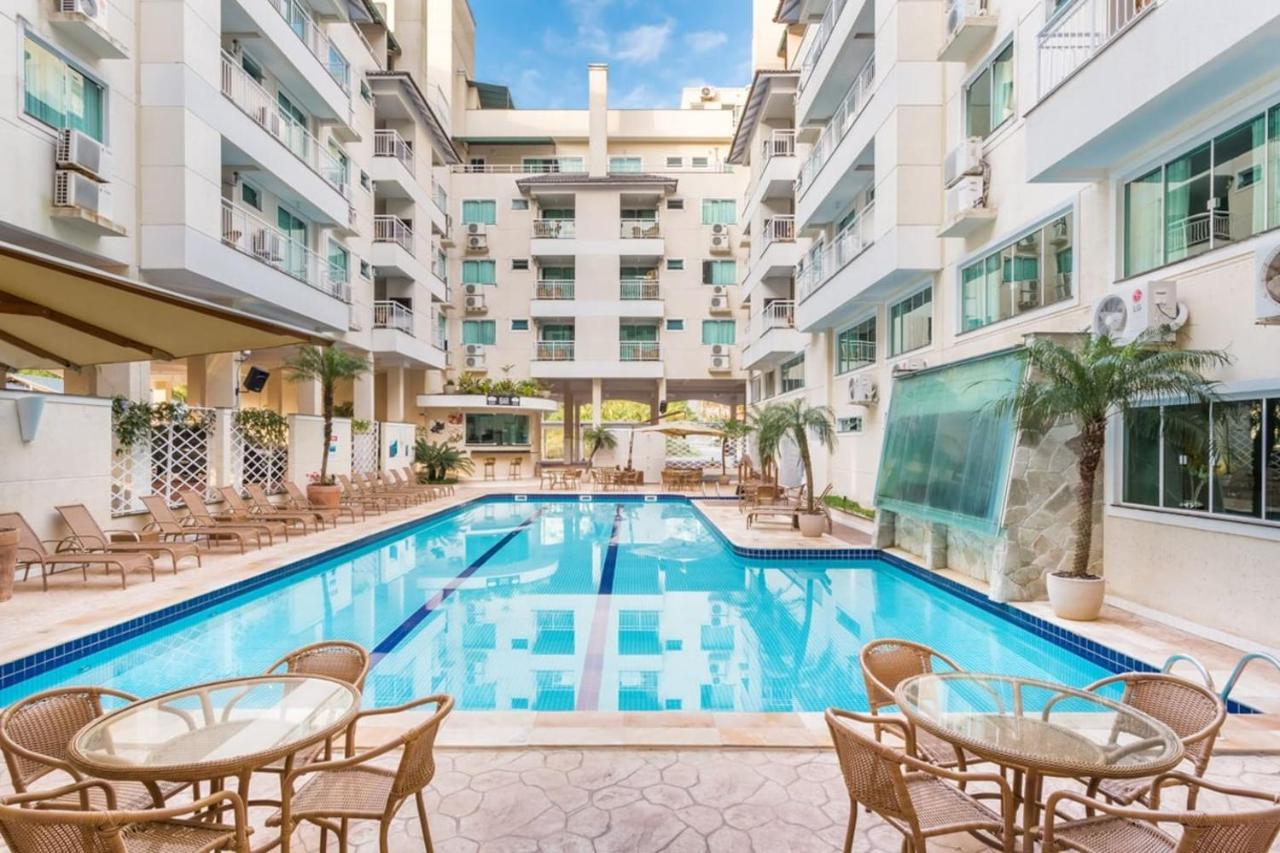 Flat Com Piscina Termica No Bombinhas Summer Beach 외부 사진
